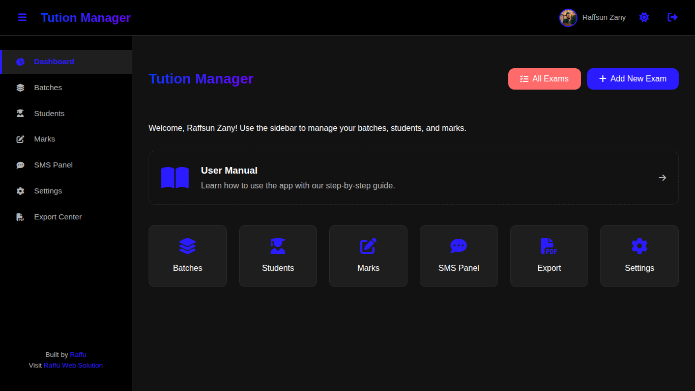 Student Management WebApp preview